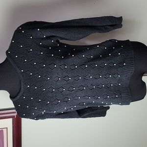 🎁 VINTAGE Diane Von Furstenberg pearl sweater